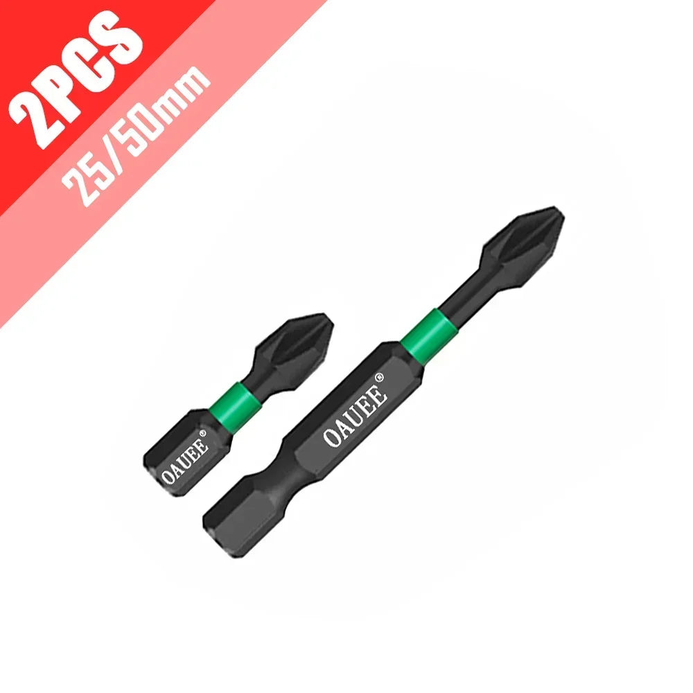 PH2 Magnetic Batch Head Impact Screwdriver Set - 1/2/3/6pcs, Waterproof, Anti-Slip, High Hardness (25/50/65/70/90mm) - Image 2