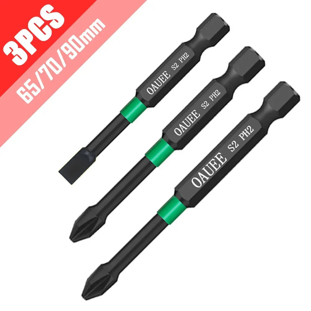 PH2 Magnetic Batch Head Impact Screwdriver Set - 1/2/3/6pcs, Waterproof, Anti-Slip, High Hardness (25/50/65/70/90mm) - Image 19