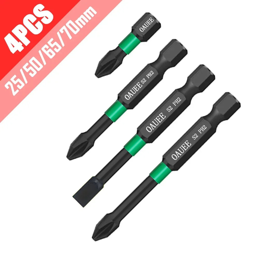 PH2 Magnetic Batch Head Impact Screwdriver Set - 1/2/3/6pcs, Waterproof, Anti-Slip, High Hardness (25/50/65/70/90mm) - Image 10
