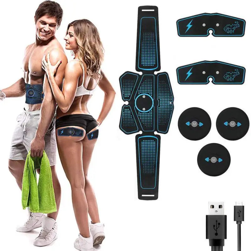 Electric Abdominal Muscle Trainer - EMS Fitness Slimming Exercise Machine for Home Gym - Image 2