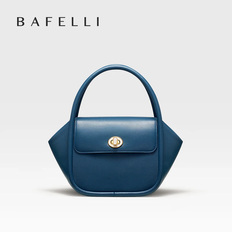 BAFELLI NEW 2023 WOMEN'S HANDBAG WINTER WOOL FASHION BENTO EVENING LEATHER ORIGINAL STYLE LUXURY BRAND PURSE SHOULDER CASUAL - Image 9