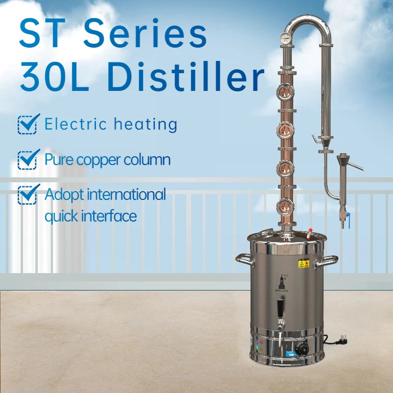 HOOLOO ST Series Copper Column Still 20L/22L/30L/50L/65L Distiller Whiskey Brandy Rum Gin Vodka Moonshine Apparatus - Image 10