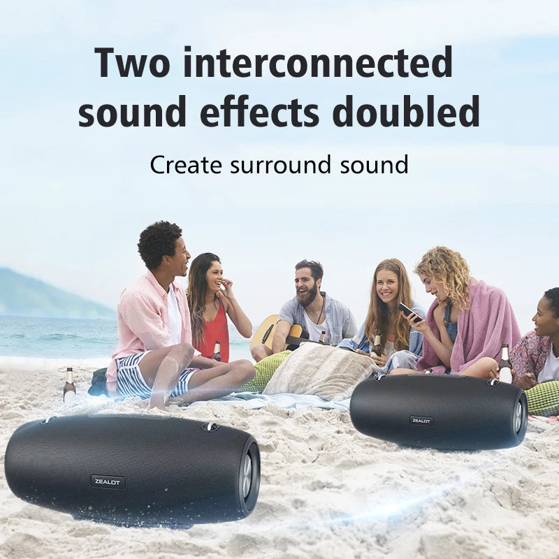 ZEALOT S67 60W Bluetooth Speaker Output Power Bluetooth Speaker with Excellent Bass Performace Hifi speaker - Image 7